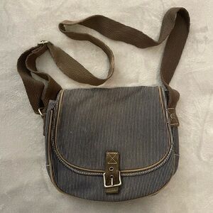 Striped Thirty-One Crossbody Bag